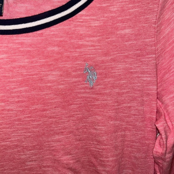 U.S. Polo Assn. Pink Knee Length Night Shirt with 3/4 length sleeves - Picture 4 of 4